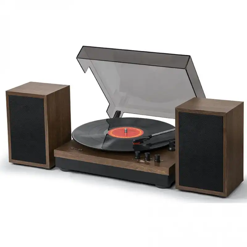Muse MT-108 BT Tocadiscos Bluetooth Madera