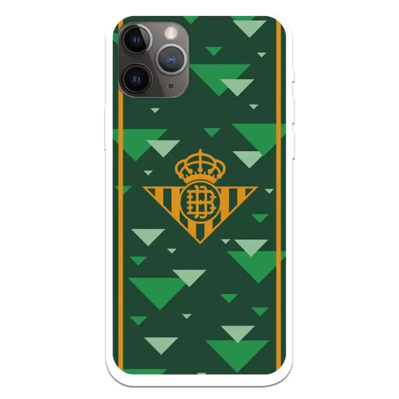 Funda Licencia Oficial Real Betis Balompié Escudo Amarillo Fondo Verde para iPhone 11 Pro