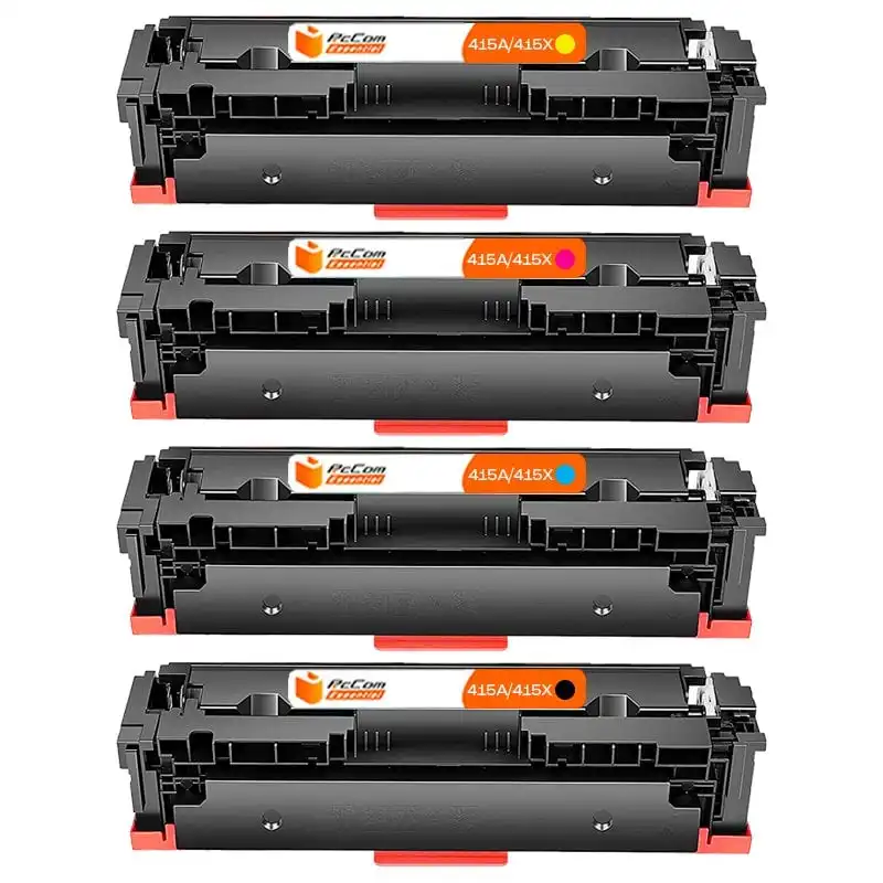 Pccom Essential HP 415X/415A Tóner Compatible Negro/Cian/Magenta/Amarillo Pack 4