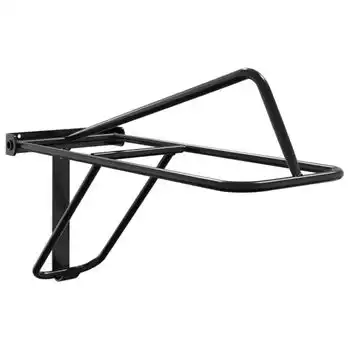 Soporte De Silla Montura De Pared Plegable Hierro Negro Vidaxl