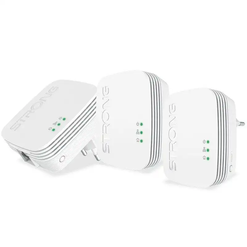 Strong Powerline 600 Triple Pack Mini 3x Adaptadores Powerline/PLC 600Mbit/s