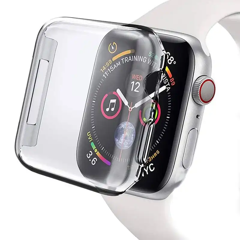 Avizar Funda Protectora de Silicona Transparente 40mm para Apple Watch