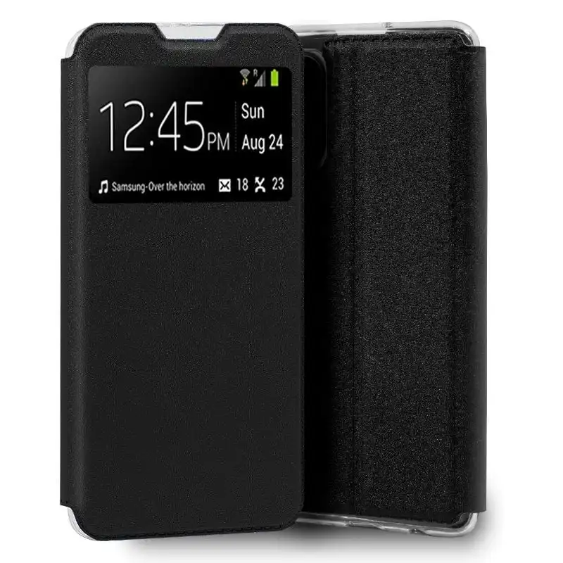 Cool Funda Flip Cover Liso Negro para Xiaomi Mi 11i/Pocophone F3