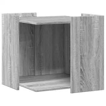 Mueble Arenero Para Gatos Madera Gris Sonoma 53x53x51 Cm Vidaxl