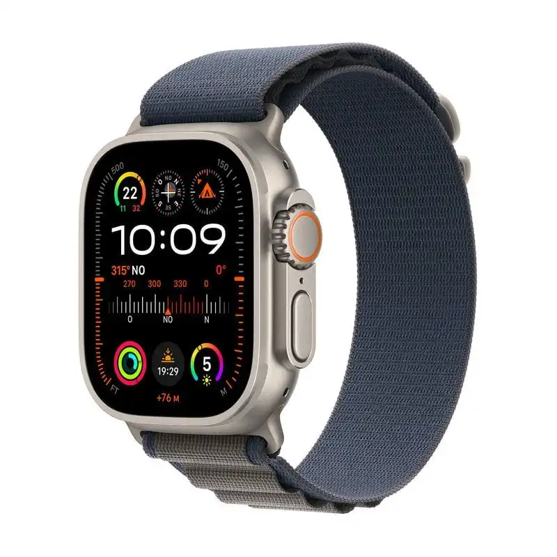 Apple Watch Ultra 2 GPS + Cellular 49mm Caja Titanio con Correa Loop Alpine Azul Grande