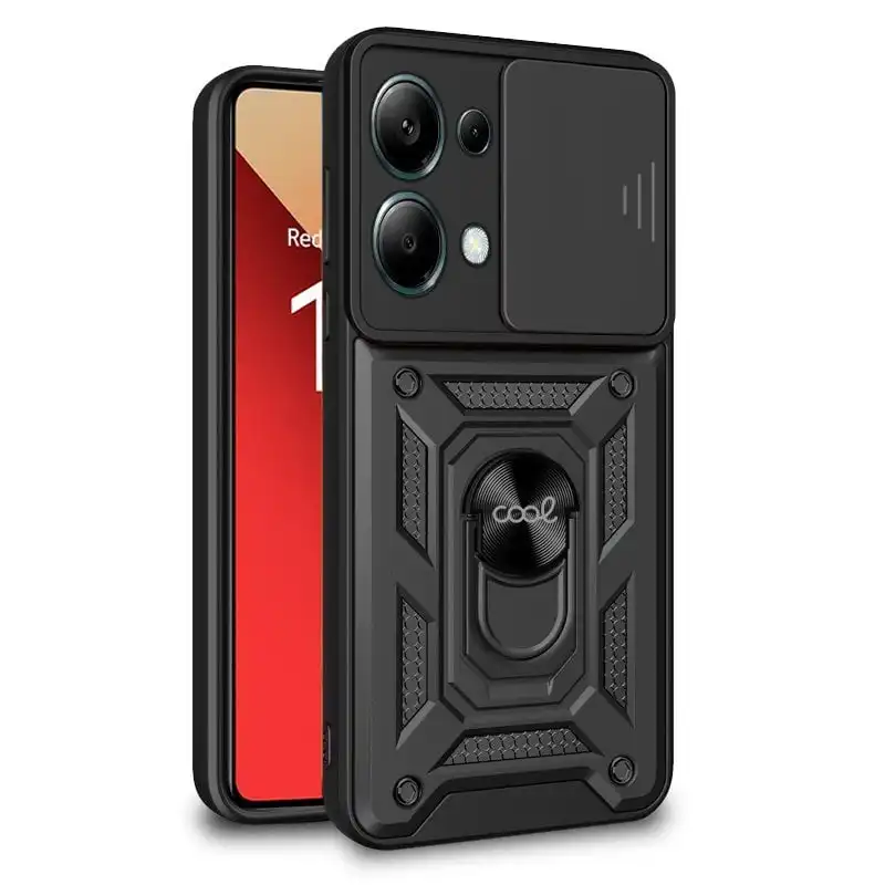Cool Funda Hard Ring Negro para Xiaomi Redmi Note 13 Pro / Poco M6 Pro