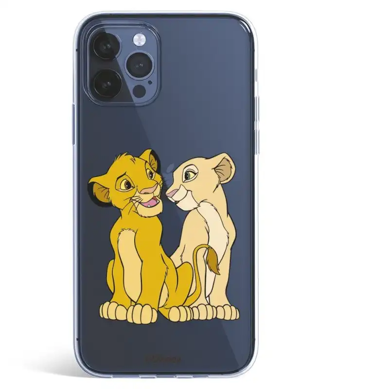 Funda Oficial El Rey León de Disney Simba y Nala Silueta para iPhone 12 Pro Max