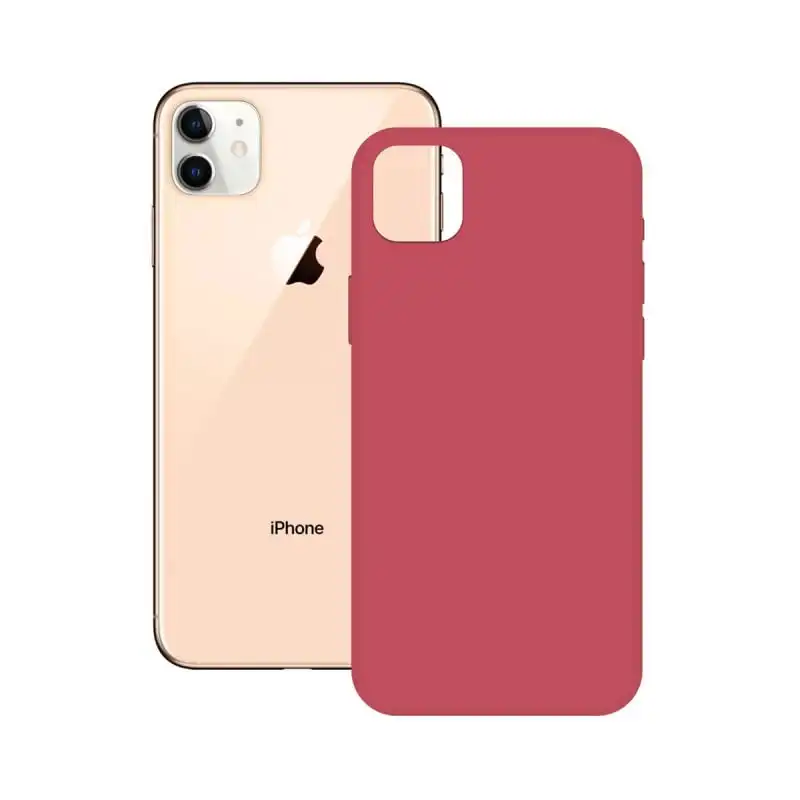 Ksix Soft Silicone Fucsia para iPhone 12 Mini
