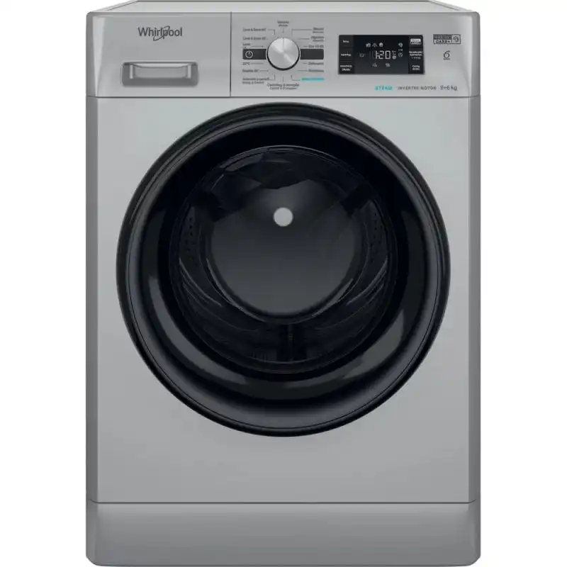 Whirlpool FFWDB 964369 SBV SPT Lavasecadora Carga Frontal 9Kg/6Kg D Plata