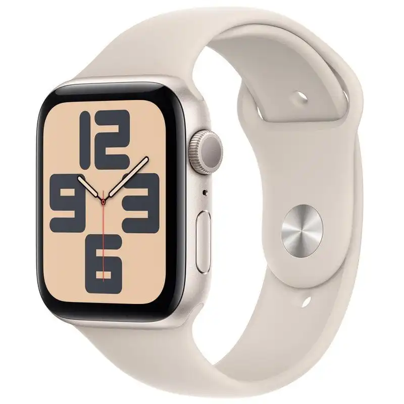Apple Watch SE GPS 44mm Aluminio Blanco Estrella con Correa Deportiva Blanco Estrella M/L