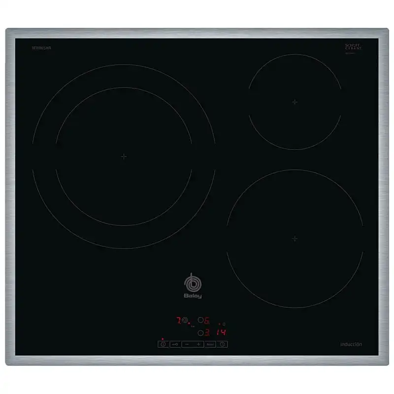 Balay 3EB865XR Placa de Inducción 3 Zonas de Cocción 60cm Acero Inoxidable