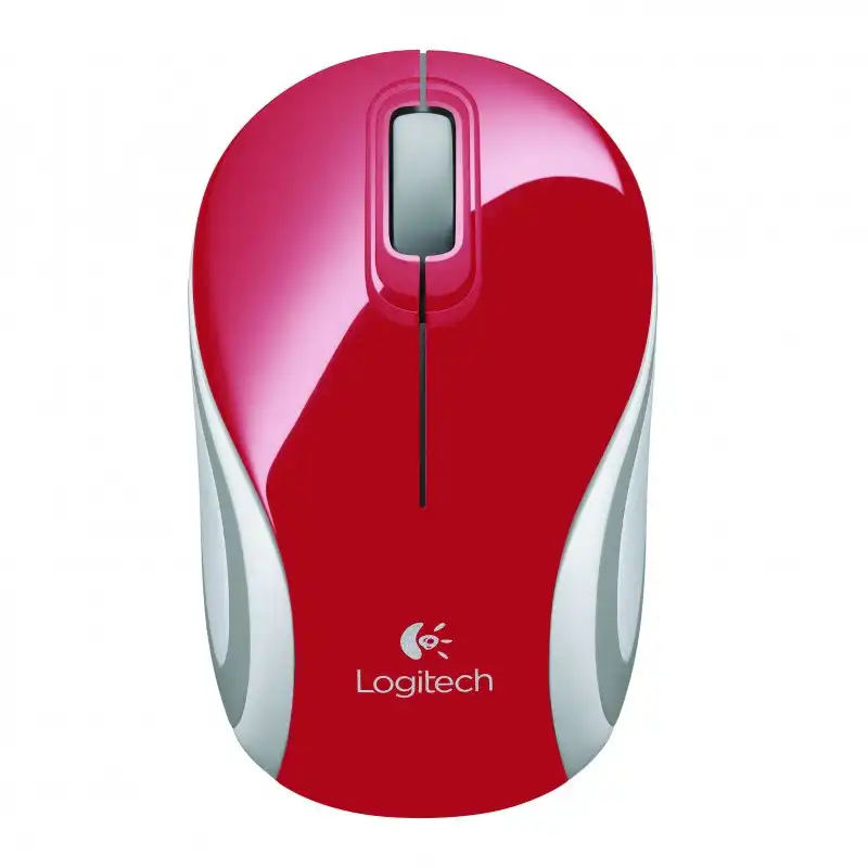 Logitech M187 Ratón Inalámbrico Mini Rojo