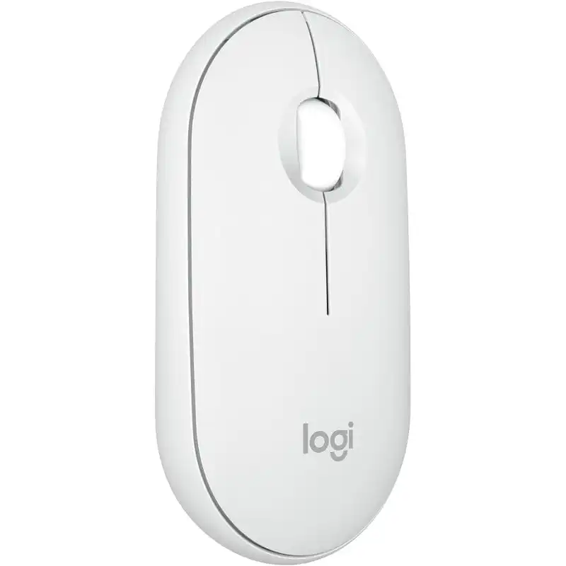 Logitech Pebble Mouse 2 M350s Ratón Inalámbrico Blanco 4000 DPI
