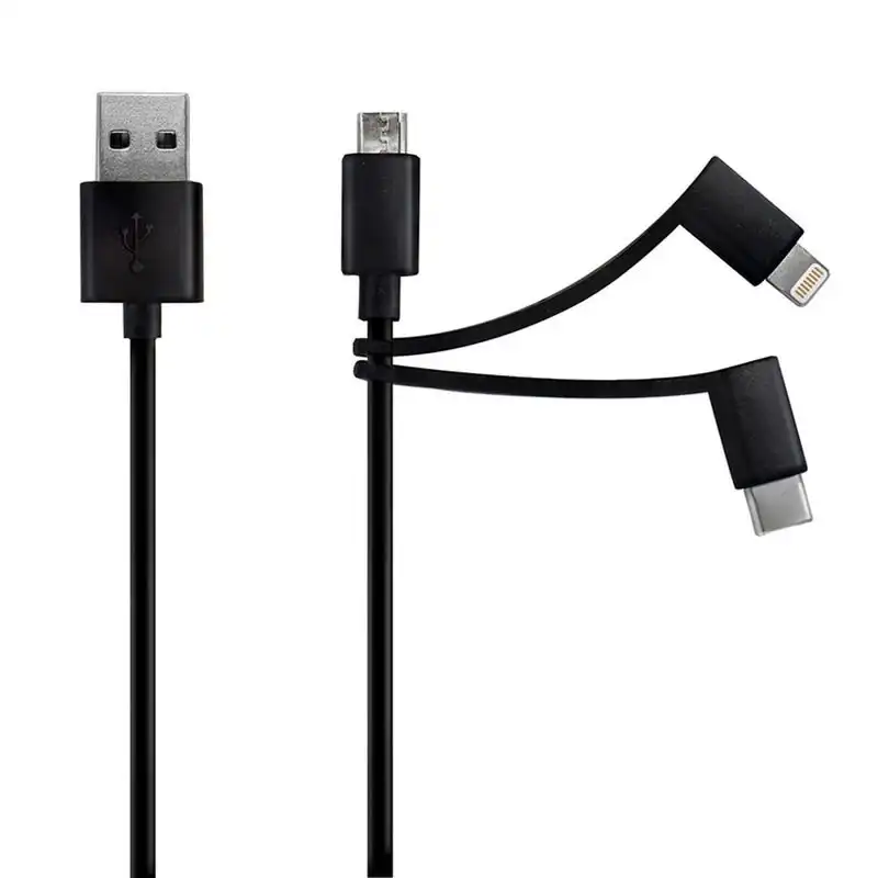 Mooov Cable Lightning Acodado 1.2m Negro
