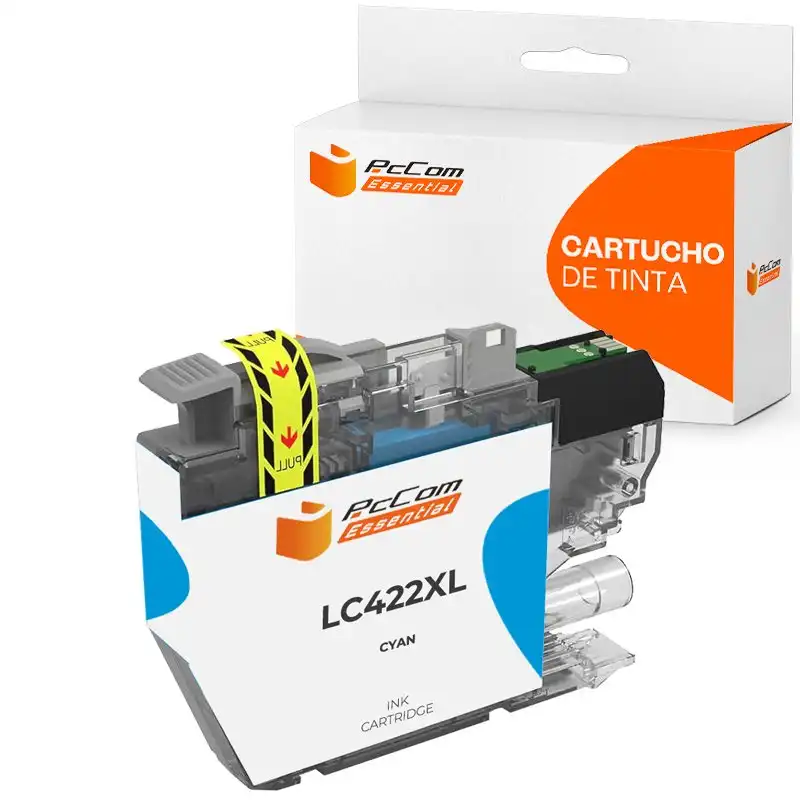 Pccom Essential Brother Lc422xl Cartucho Tinta Compatible Cian