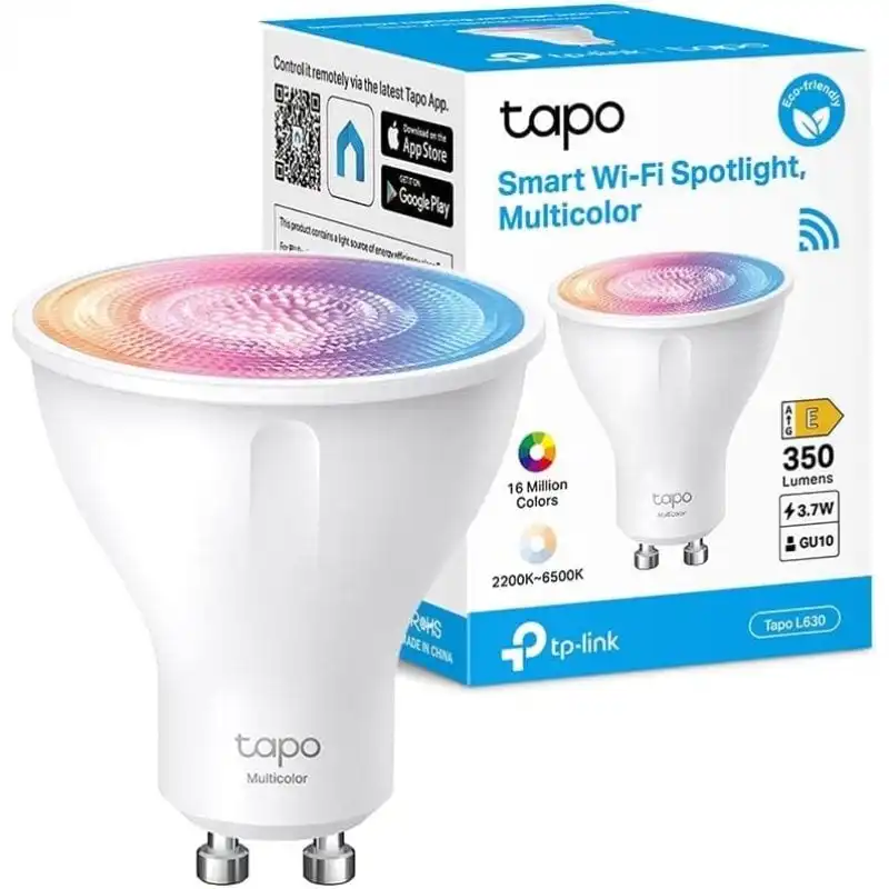 TP-Link TAPO L630 Bombilla Inteligente GU10 LED 3.7W Multicolor RGB 2200k-6500k