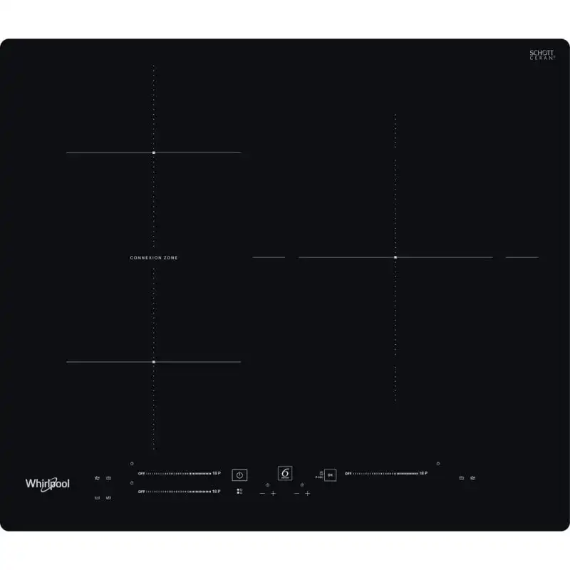Whirlpool WBS5560NE Placa de Inducción 3 Zonas 60cm Negra