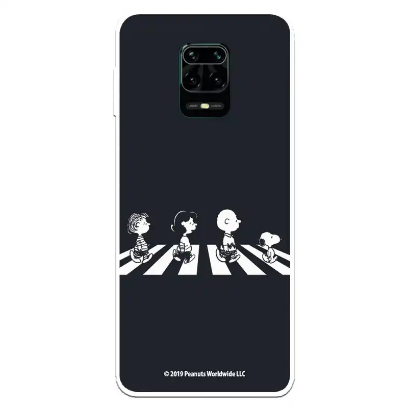 Funda Oficial de Snoopy Peanuts Personajes Beatles para Xiaomi Redmi Note 9 Pro