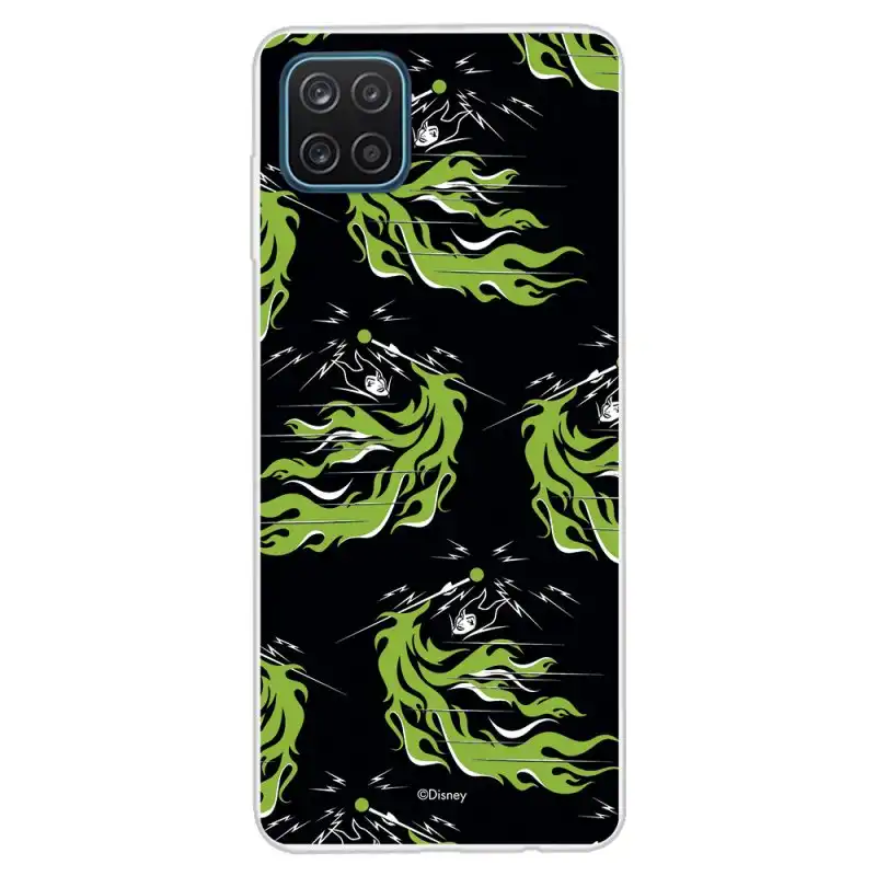 Funda Oficial de Villanas Disney Maléfica Patrón Verde para Samsung Galaxy A12