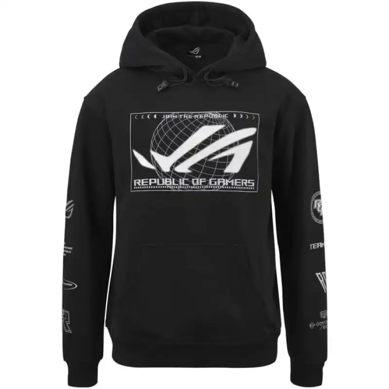 ASUS ROG Cosmic Lit Sudadera con Capucha Negra Hombre Talla M
