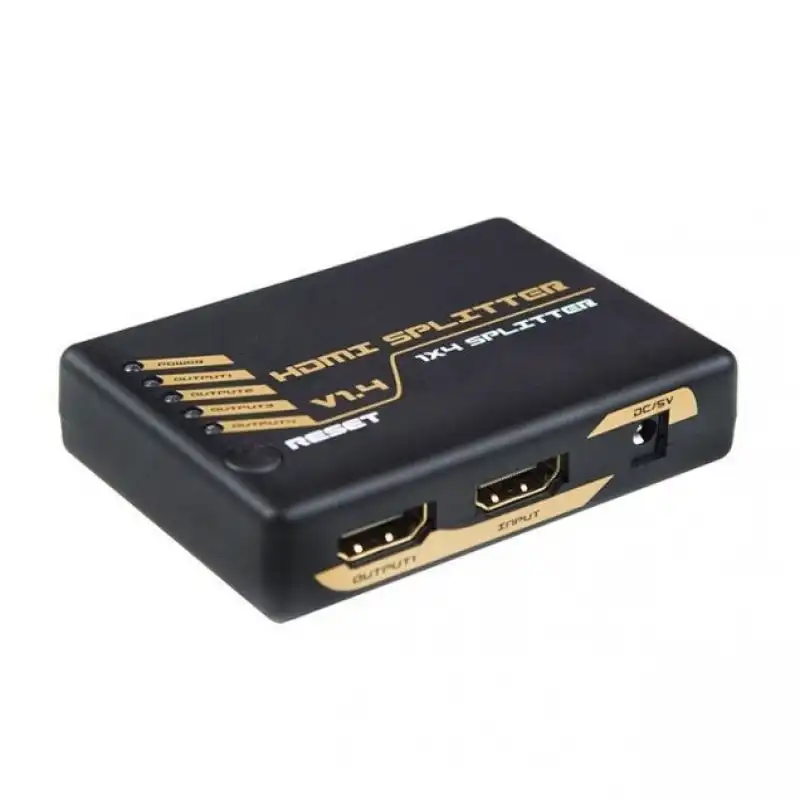 DCU Tecnologic Mini Splitter HDMI de 4 Puertos 4K