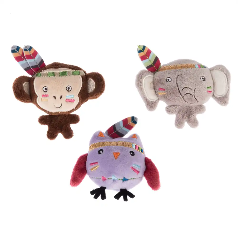 Set de juguetes electrónicos TIAKI Jungle Buddies para gatos - Set de 3