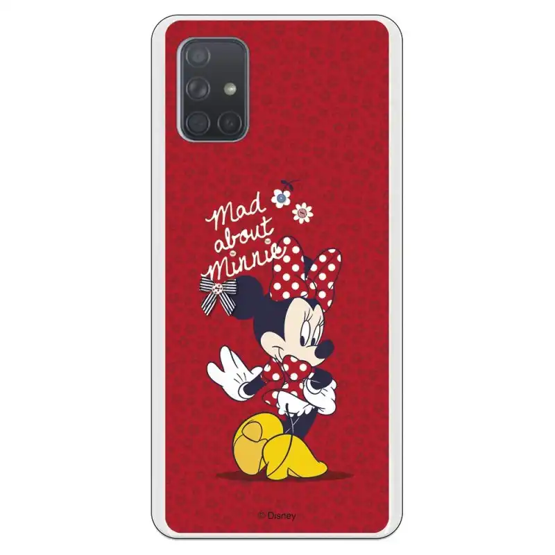 Funda Oficial de Disney Minnie Mad About para Samsung Galaxy A71