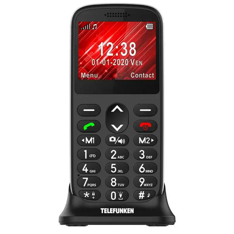 Telefunken S420 Teléfono para Mayores Negro Libre