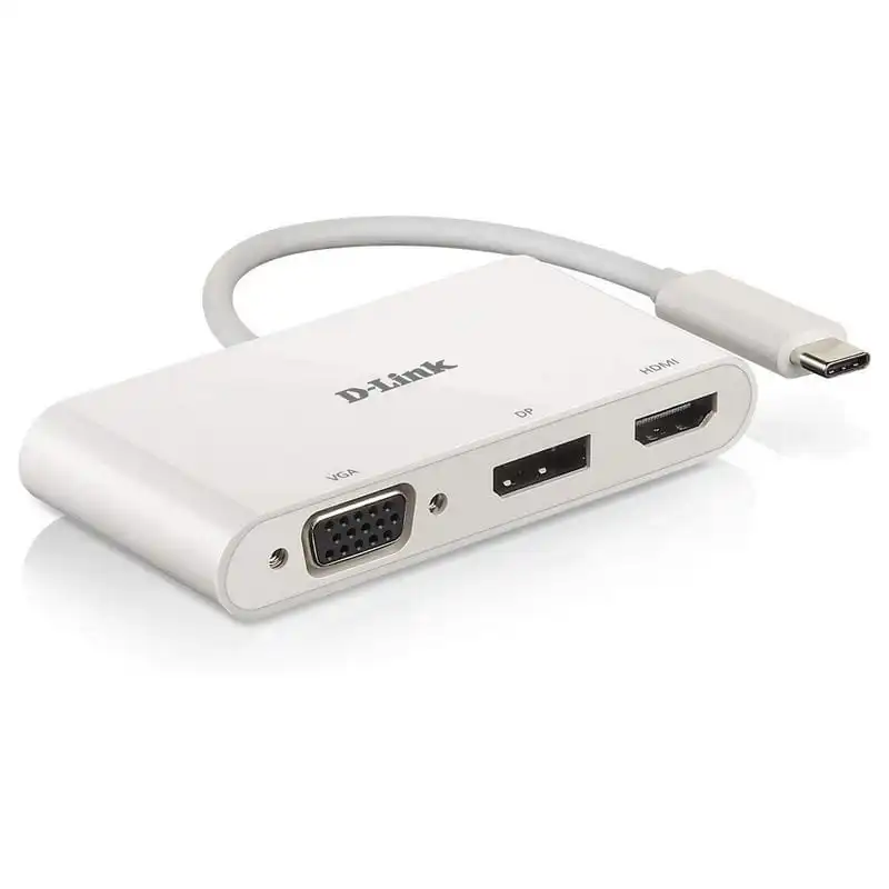 D-Link DUB-V310 Hub USB-C a HDMI/DisplayPort/VGA