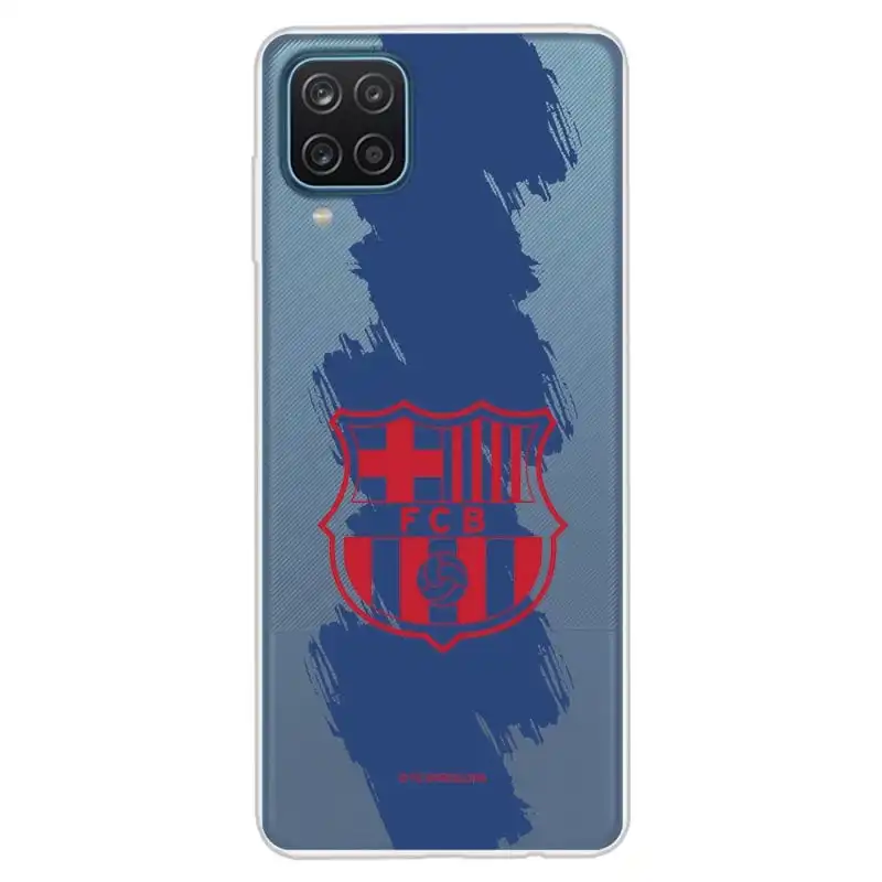 Funda Licencia Oficial FC Barcelona Escudo Rojo Trazo Azul para Samsung Galaxy A12