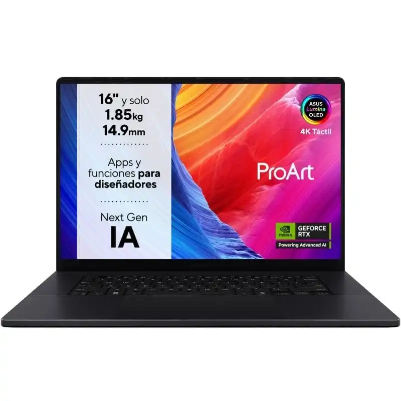 ASUS ProArt P16 OLED H7606WI-ME035X AMD Ryzen AI 9 HX 370/32GB/1TB SSD/RTX 4070/16" Táctil