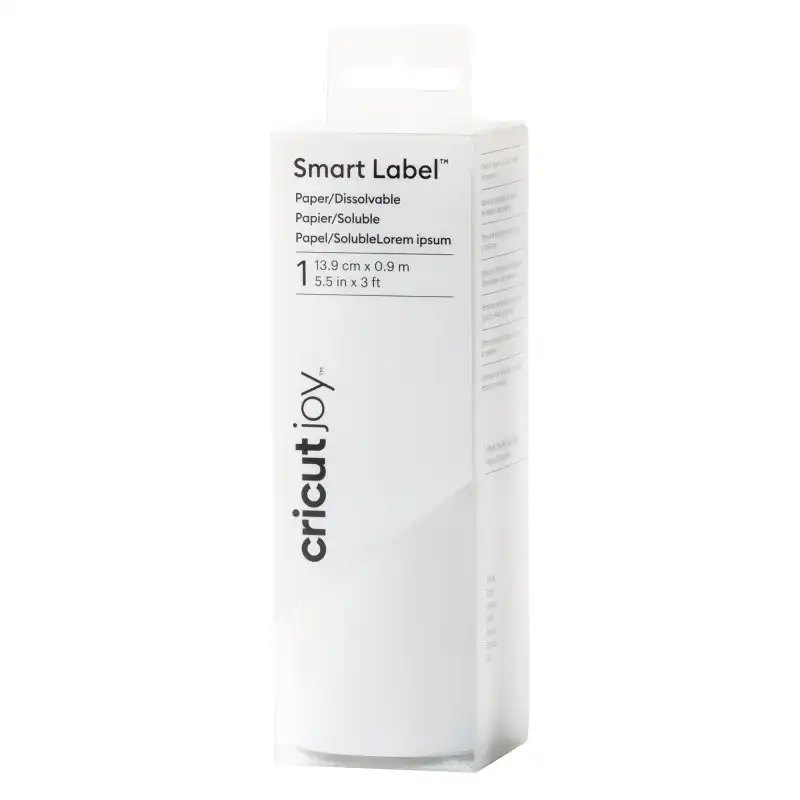 Cricut Papel Disoluble Blanco para Joy Smart Labels