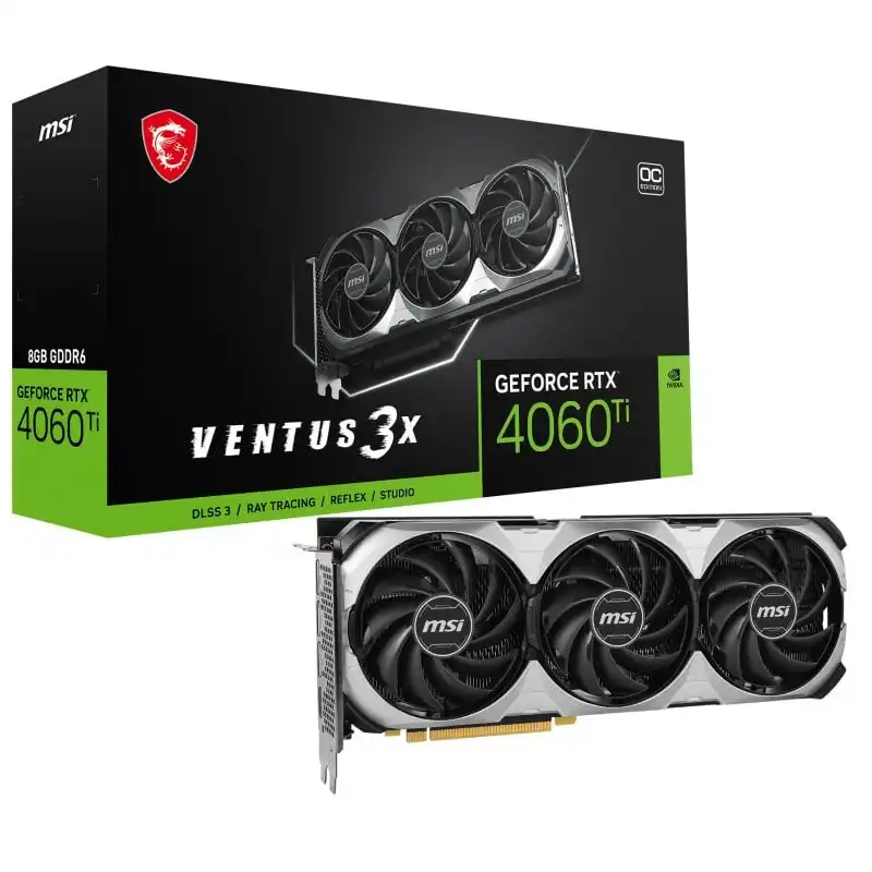 MSI GeForce RTX 4060 Ti VENTUS 3X E OC 8GB GDDR6 DLSS3