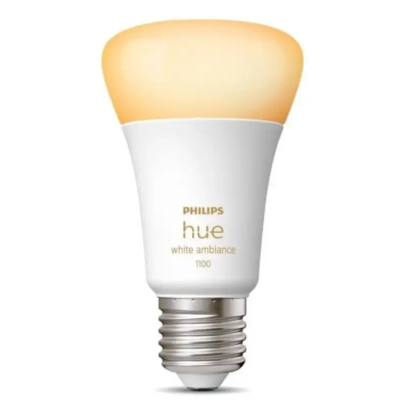 Philips Hue White Ambiance Bombilla LED Inteligente E27 8W Luz Blanca Cálida a Fría