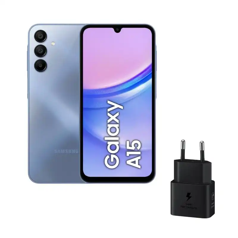 Samsung Galaxy A15 4/128GB Azul Libre + Cargador