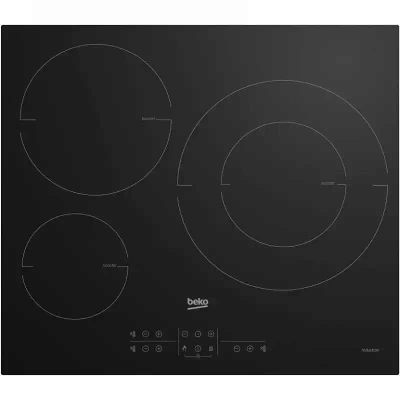 Beko HII63205MT Placa de Inducción 3 Zonas 60cm Negra