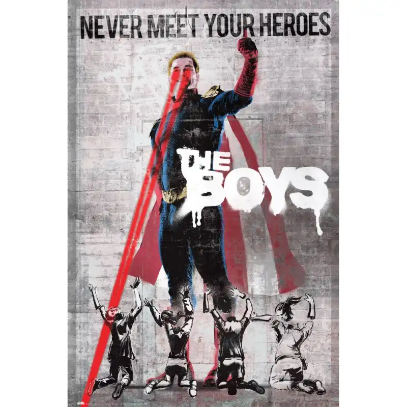 Erik Maxi Póster The Boys Never Meet Your Heroes 91.5x61cm