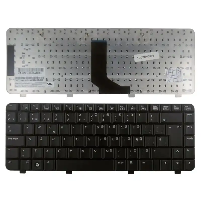 Teclado Para Portátil Hp Pavilion Dv2000 Dv2100 Dv2200 Dv2300 Dv2400