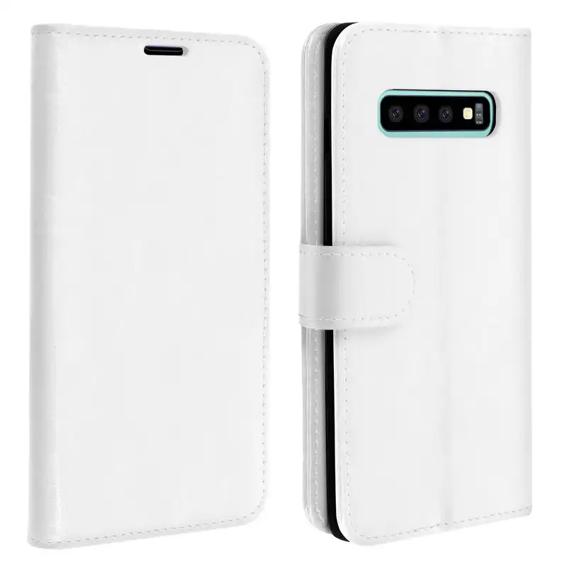 Avizar Funda Tipo Libro Cartera Blanca para Samsung Galaxy S10