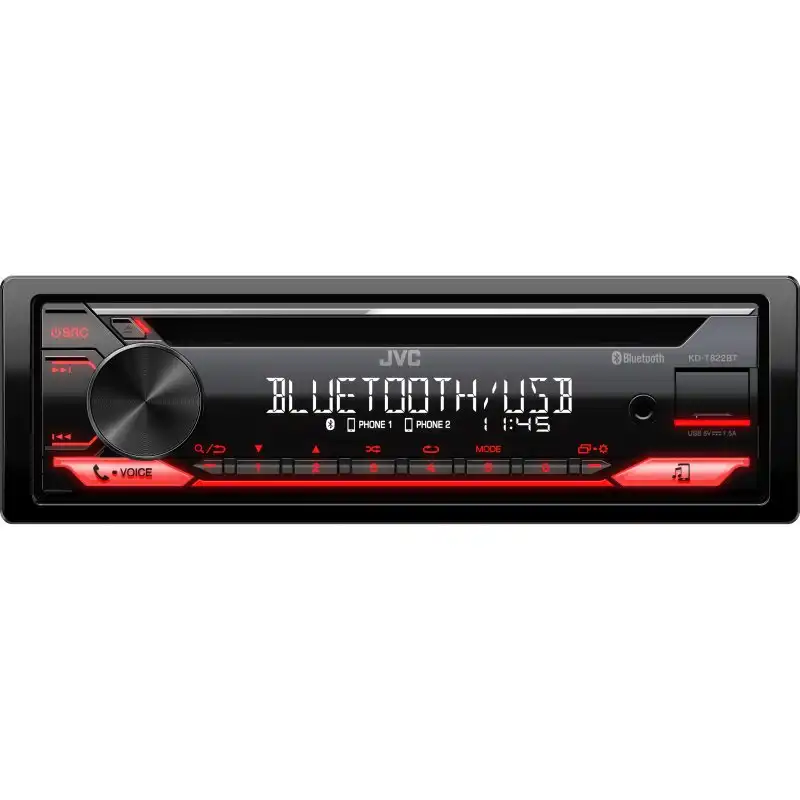 JVC KD-T822BT Autoradio Bluetooth/CD/USB/AUX