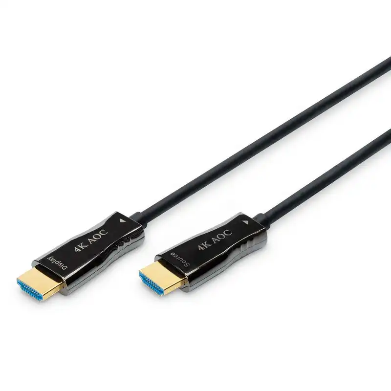 Digitus Cable HDMI AOC Fibra Óptica 4K 15m Negro