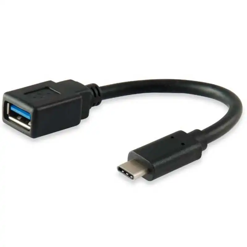 Equip Cable USB Tipo C Macho a USB Tipo A Hembra 15cm Negro
