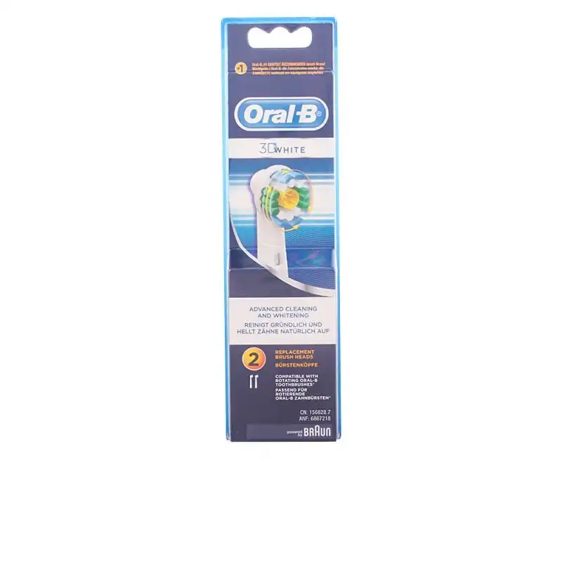 Oral-B 3D White Pro-Bright Cabezales de Recambio para Cepillo de Dientes Eléctrico 2 Unidades