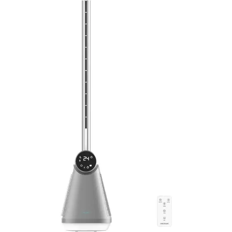 Ventilador De Torre Cecotec Energysilence 9890 Skyline Bladeless 50w Diseño Sin Aspas Inox/blanco