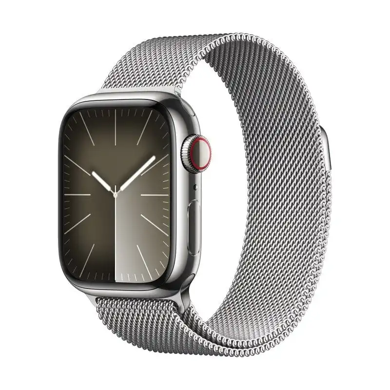 Apple Watch Series 9 GPS + Cellular 41mm Plata Caja de Acero Inoxidable con Correa Loop Milanese Plata