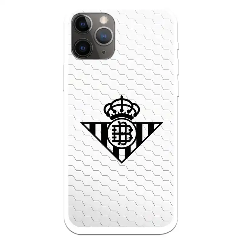 Funda Licencia Oficial Real Betis Balompié Escudo Negro Fondo Red para iPhone 11 Pro