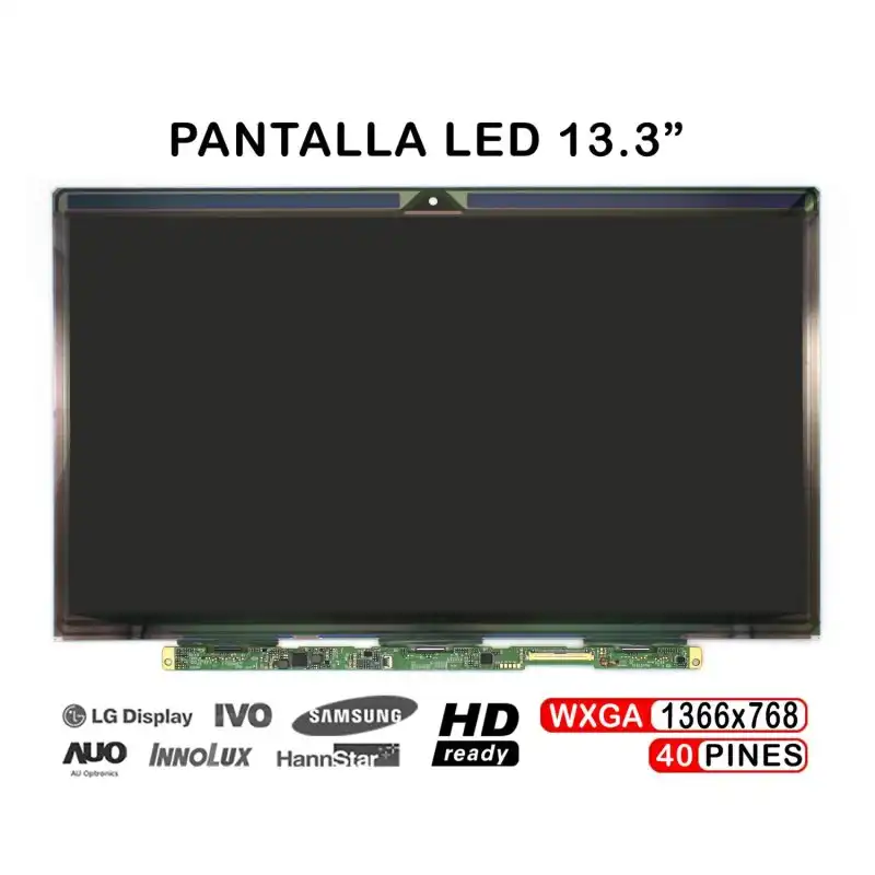 Pantalla Led De 13.3" Para Portátil Lp133wh4-tja1 1366x768 40 Pines
