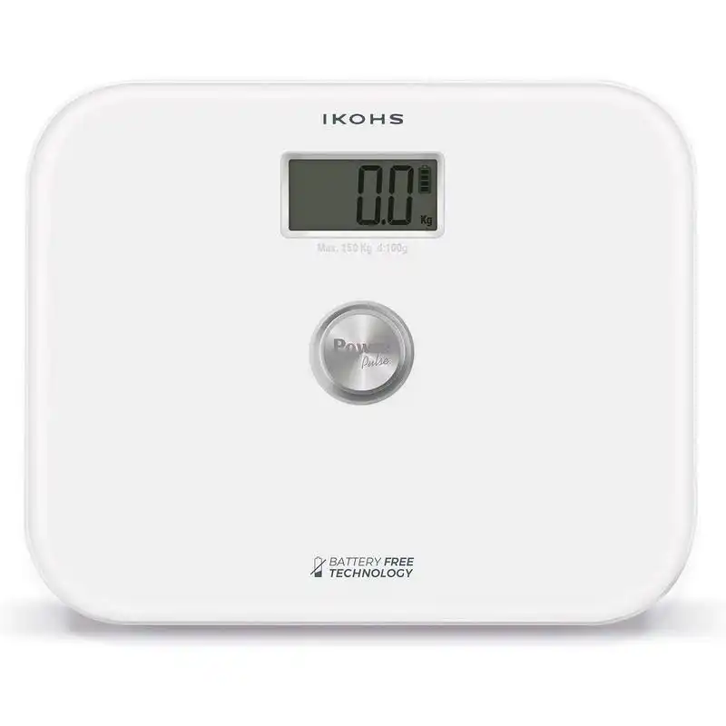 Create Exiges Báscula de Baño sin pilas ni batería Blanca