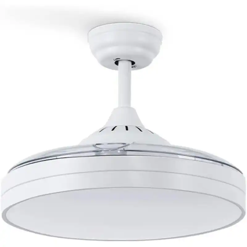 Create Wind Clear Ventilador de Techo LED con Aspas Retráctiles 40W Blanco