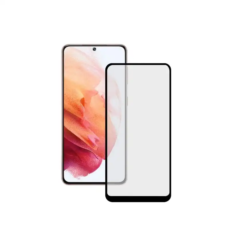 Ksix Cristal Templado 9H Extreme 2.5D Borde Negro para Samsung Galaxy S21 5G